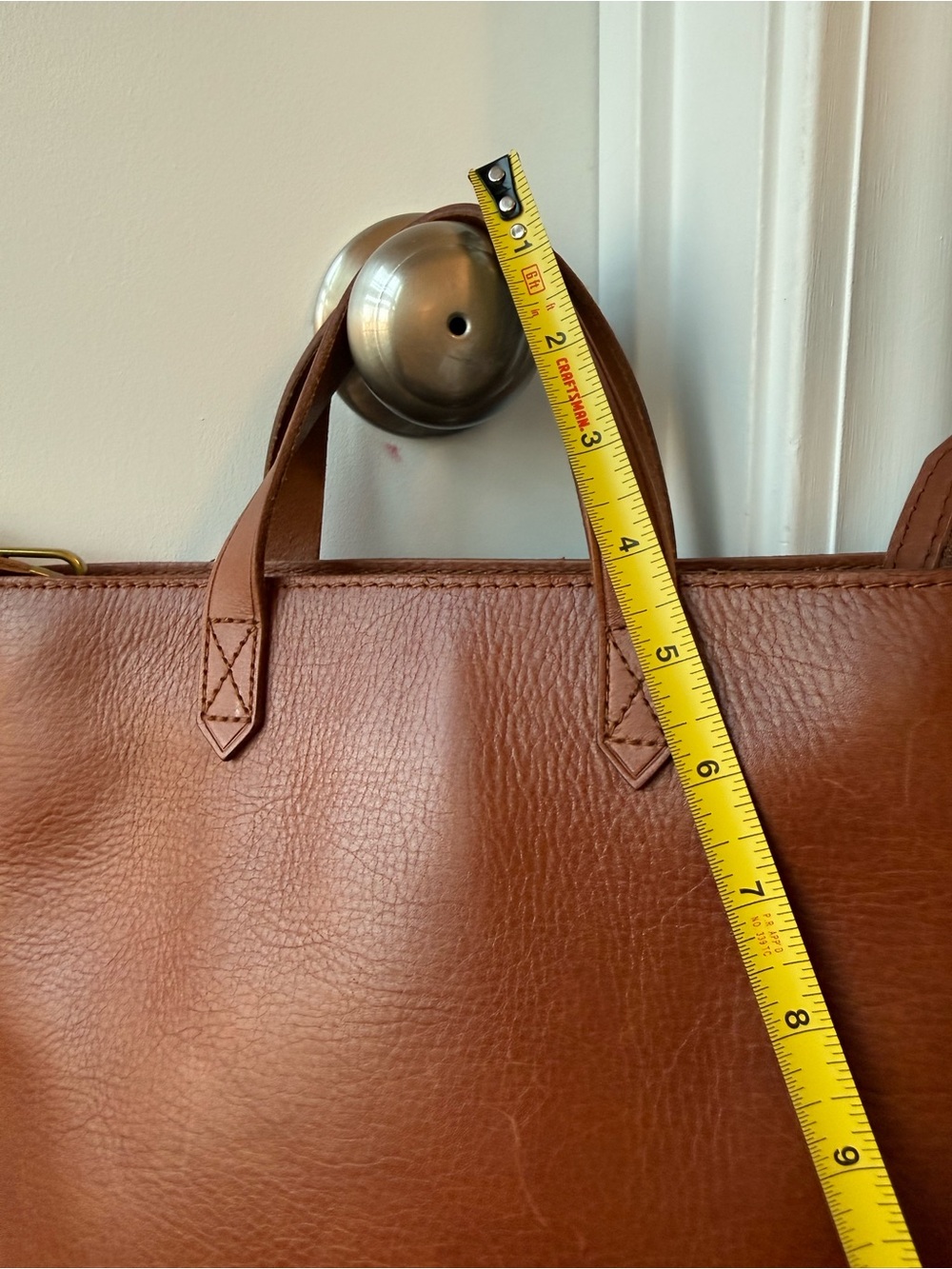 Madewell Brown Leather Crossbody Tote - Picture 10 of 16